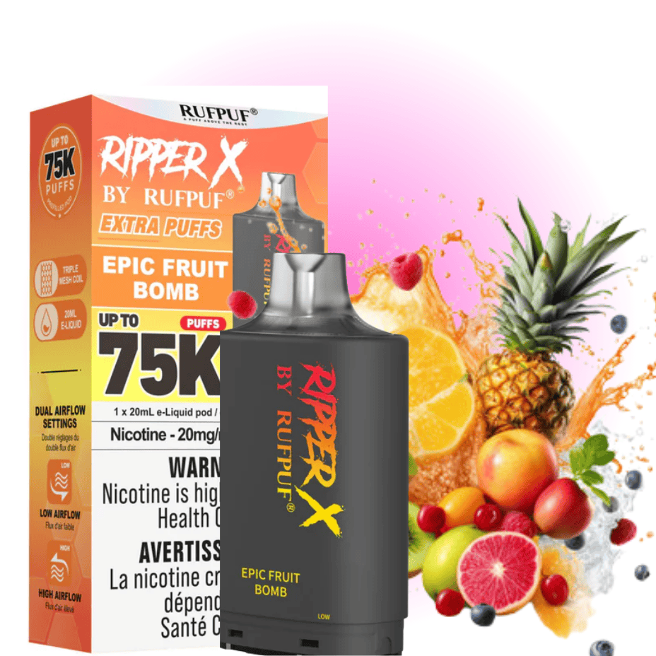 RufPuf Ripper X 75k Turbo Pod - Epic Fruit Bomb Vape Superstore Yorkton Saskatchewan