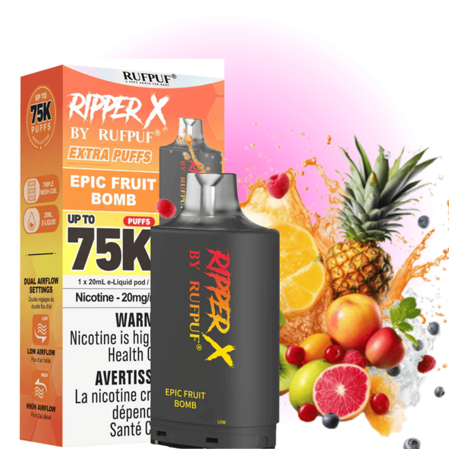 RufPuf Ripper X 75k Turbo Pod - Epic Fruit Bomb Vape Superstore Yorkton Saskatchewan