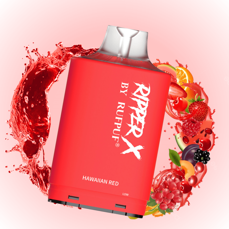 RufPuf Ripper X 75k Turbo Pod - Hawaiian Red Vape Superstore Yorkton Saskatchewan