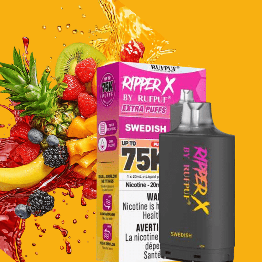 RufPuf Ripper X 75K Turbo Pod-Swedish Vape Superstore Yorkton Saskatchewan