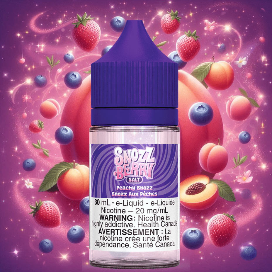 SNOZZBERRY E-Liquid 30ml / 12mg Peach Snozz Salt By Snozzberry E-Liquid Peach Snozz Salt By Snozzberry E-Liquid at Yorkton Vape SuperStore