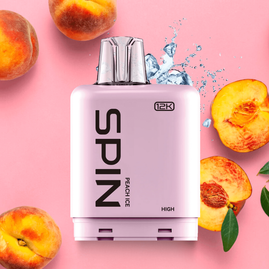 Spin Fizz X Closed Pod System 12000 Puffs / 20mg Spin Fizz X Pod 12000 - Peach Ice Spin Fizz X Pod 12000 - Peach Ice in  Saskatchewan at Yorkton Vape SuperStore.
