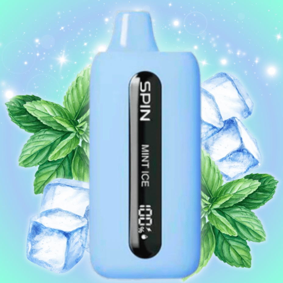 Spin Vape Disposables 20mg / 9000 Puffs Spin T9000 Disposable Vape-Mint Ice Spin T9000 Disposable Vape-Mint Ice-Yorkton Vape SuperStore SK