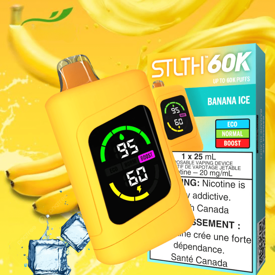 STLTH 60k Disposable Vape-Banana Ice in Yorkton SK - Yorkton Vape SuperStore-Vapexcape STLTH 60k Disposable Vape-Banana Ice in Yorkton SK - Yorkton Vape SuperStore-Vapexcape