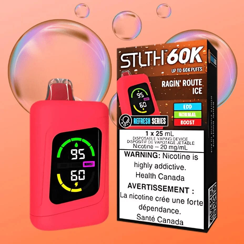 Stlth 60k Refresh Series Disposable Vape - Ragin Root Ice Vape Superstore Yorkton Saskatchewan