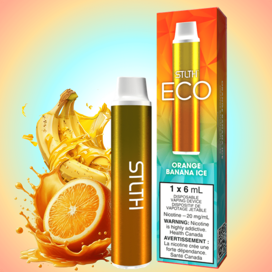 STLTH Disposable Disposable Vape 20mg STLTH Eco Disposable Vape - Orange Banana Ice STLTH Eco Disposable Vape - Orange Banana Ice