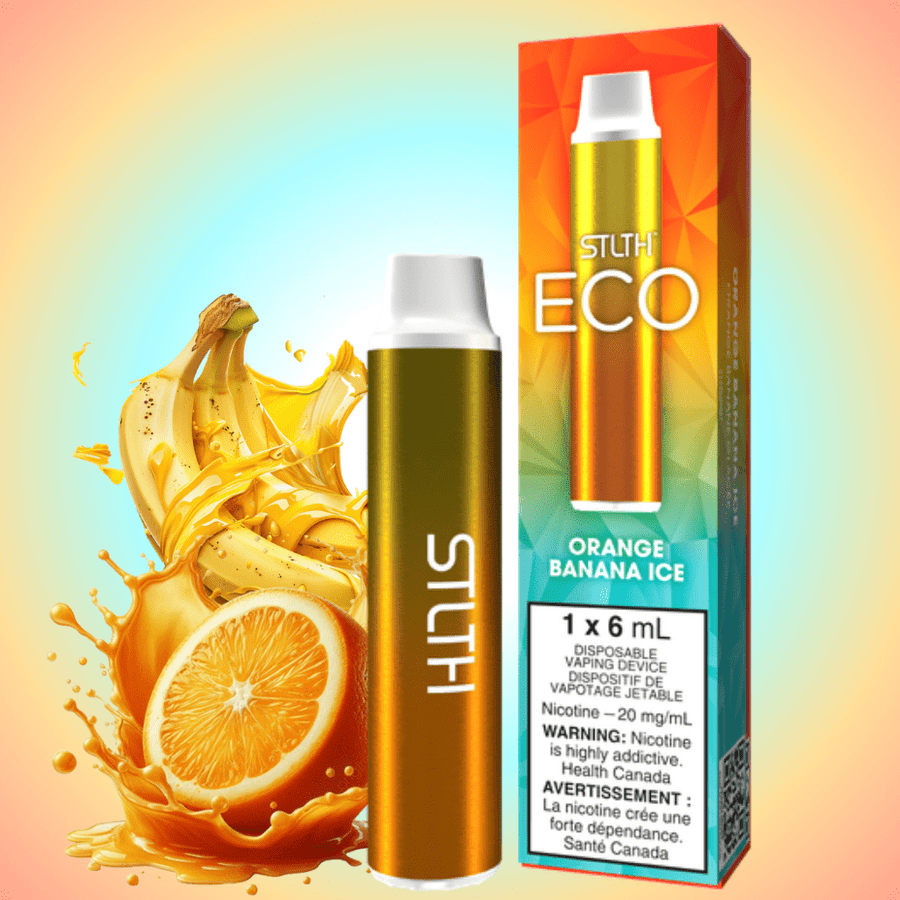 STLTH Disposable Disposable Vape 20mg STLTH Eco Disposable Vape - Orange Banana Ice STLTH Eco Disposable Vape - Orange Banana Ice
