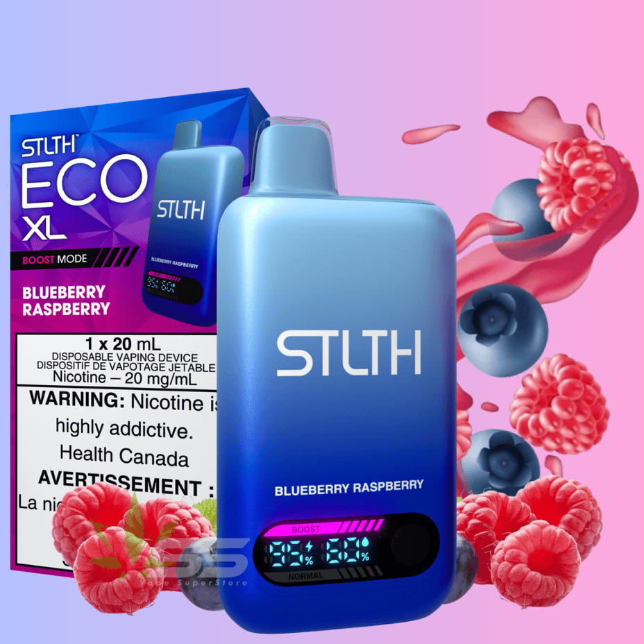 STLTH Eco XL Disposable Vape - Blueberry Raspberry Vape Superstore Yorkton Saskatchewan