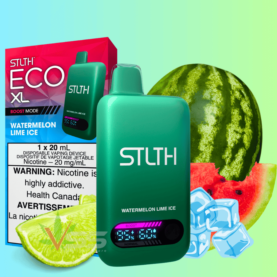 STLTH Eco XL Disposable Vape - Watermelon Lime Ice Vape Superstore Yorkton Saskatchewan