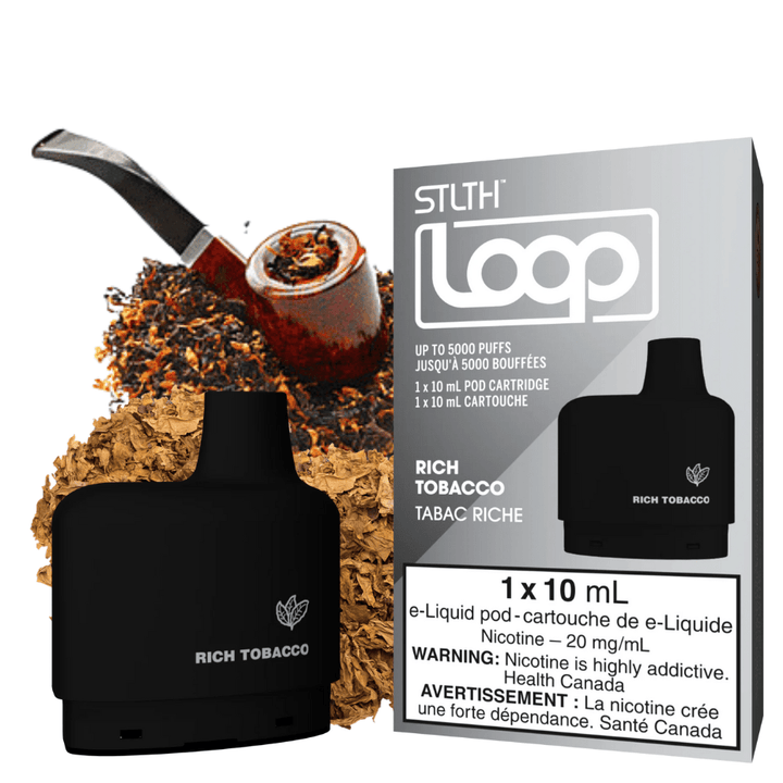 Stlth Loop Closed Pod Systems 20mg / 5000Puffs STLTH Loop Pods-Rich Tobacco STLTH Loop Pods-Rich Tobacco-Yorkton Vape SuperStore & Online