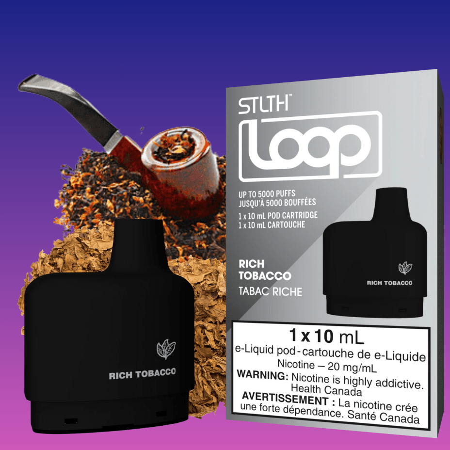 Stlth Loop Closed Pod Systems 20mg / 5000Puffs STLTH Loop Pods-Rich Tobacco STLTH Loop Pods-Rich Tobacco-Yorkton Vape SuperStore & Online Vape