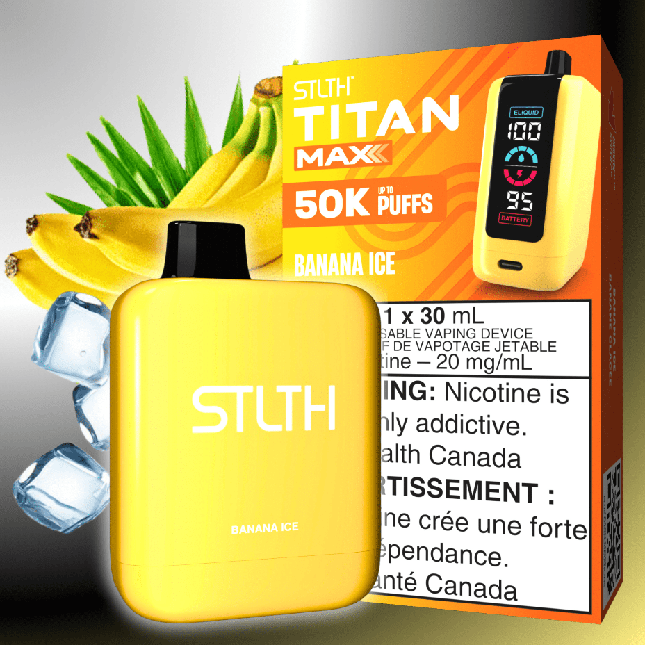 STLTH Titan Max 50k Disposable Vape-Banana Ice in Yorkton SK - Yorkton Vape SuperStore-Vapexcape STLTH Titan Max 50k Disposable Vape-Banana Ice in Yorkton SK - Yorkton Vape SuperStore-Vapexcape