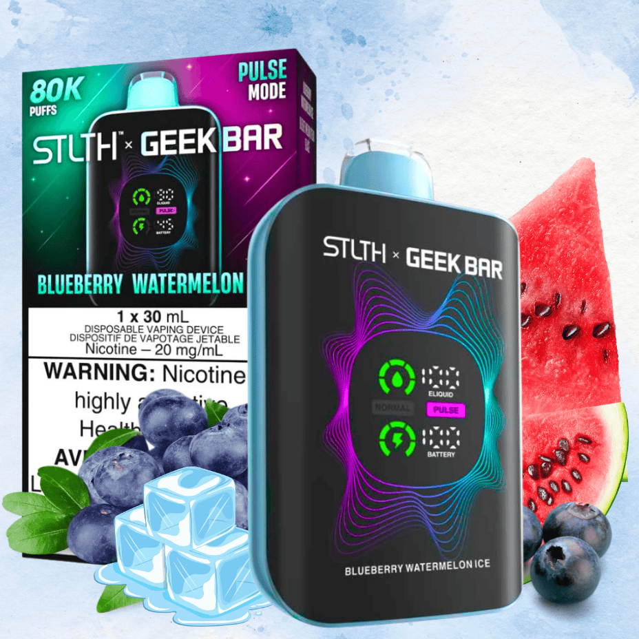 STLTH x Geek Bar 80K Disposable Vape - Blueberry Watermelon Ice 20mg / 80000 Puffs Vape Superstore Yorkton Saskatchewan
