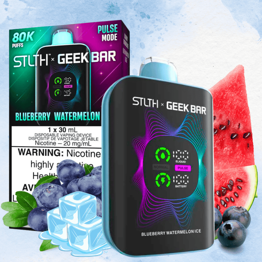 STLTH x Geek Bar 80K Disposable Vape - Blueberry Watermelon Ice 20mg / 80000 Puffs Vape Superstore Yorkton Saskatchewan