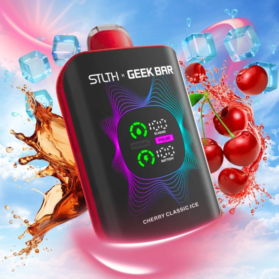 STLTH x Geek Bar 80K Disposable Vape - Cherry Classic Ice Vape Superstore Yorkton Saskatchewan