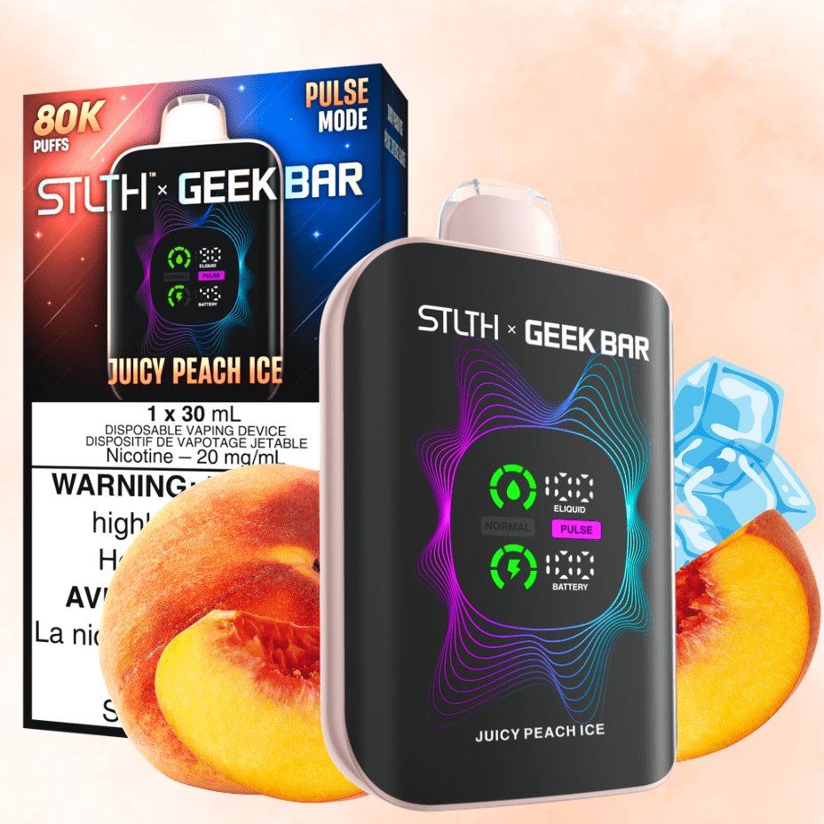 STLTH x Geek Bar 80K Disposable Vape - Juicy Peach Ice 20mg / 80000 Puffs Vape Superstore Yorkton Saskatchewan