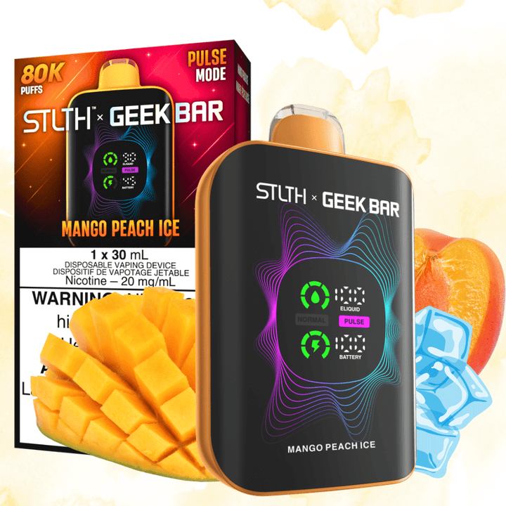 STLTH x Geek Bar 80K Disposable Vape-Mango Peach Ice 20mg / 80000 Puffs Vape Superstore Yorkton Saskatchewan