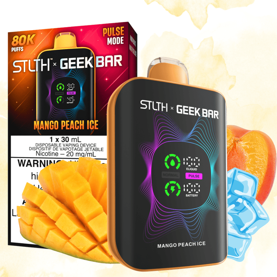 STLTH x Geek Bar 80K Disposable Vape-Mango Peach Ice 20mg / 80000 Puffs Vape Superstore Yorkton Saskatchewan