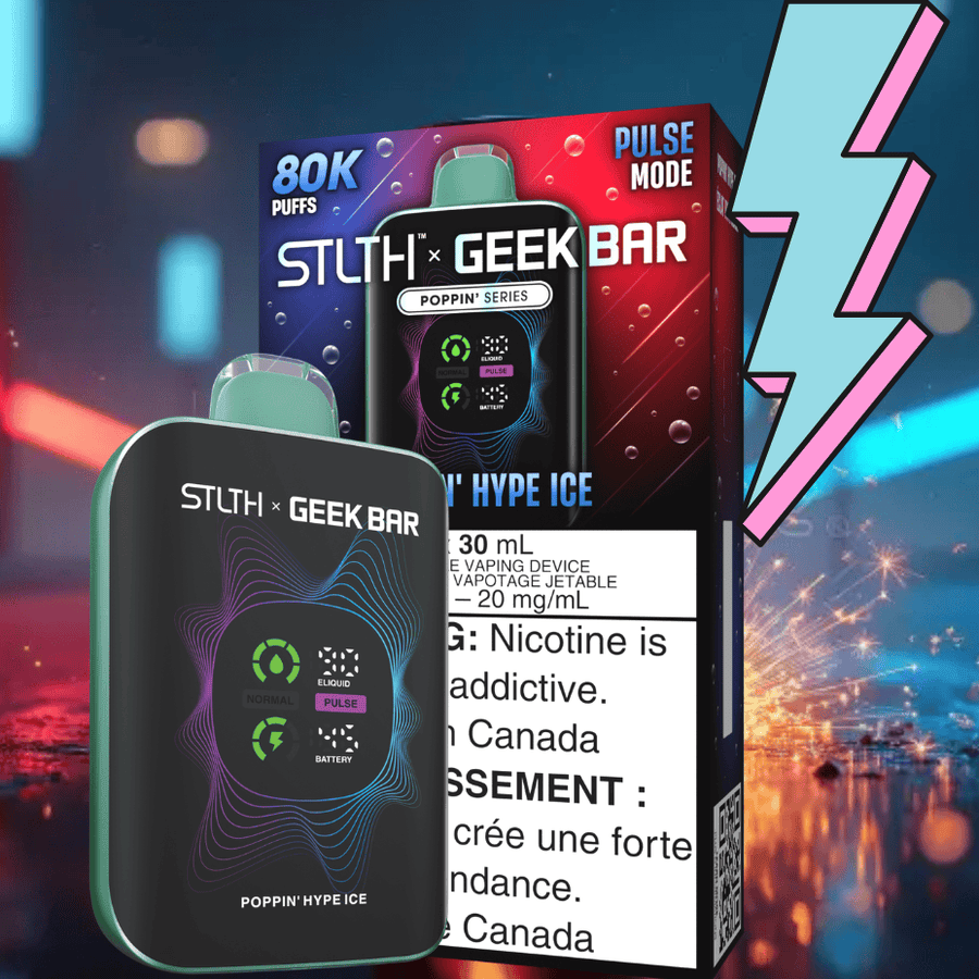 STLTH x Geek Bar 80K Disposable Vape - Poppin' Hype Ice 80000 Puffs / 20mg Vape Superstore Yorkton Saskatchewan