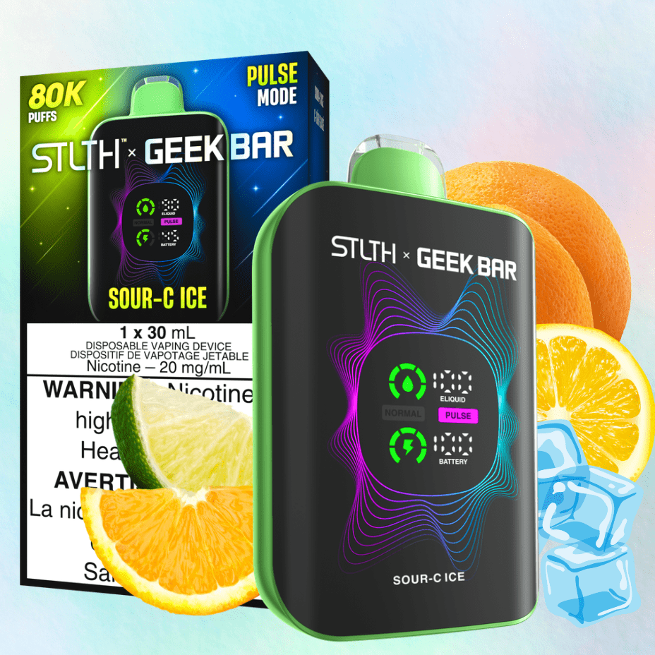 STLTH x Geek Bar 80K Disposable Vape - Sour C Ice 80000 Puffs / 20mg Vape Superstore Yorkton Saskatchewan
