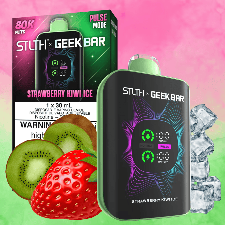 STLTH x Geek Bar 80K Disposable Vape - Strawberry Kiwi Ice 20mg / 80000 Puffs Vape Superstore Yorkton Saskatchewan