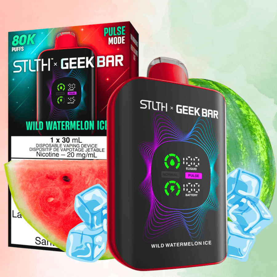 STLTH x Geek Bar 80K Disposable Vape - Wild Watermelon Ice 20mg / 80000 Puffs Vape Superstore Yorkton Saskatchewan