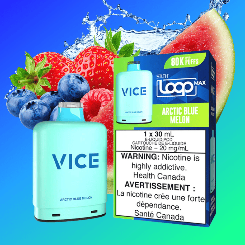 Stlth X Vice Loop Max 70K Closed Pod - Arctic Blue Melon 30mL / 70000 Puffs / 20mg Vape Superstore Yorkton Saskatchewan
