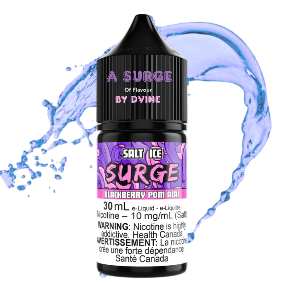 Surge E-Liquid-Blackberry Pom Acai Ice Salt 30ml Vape Superstore Yorkton Saskatchewan