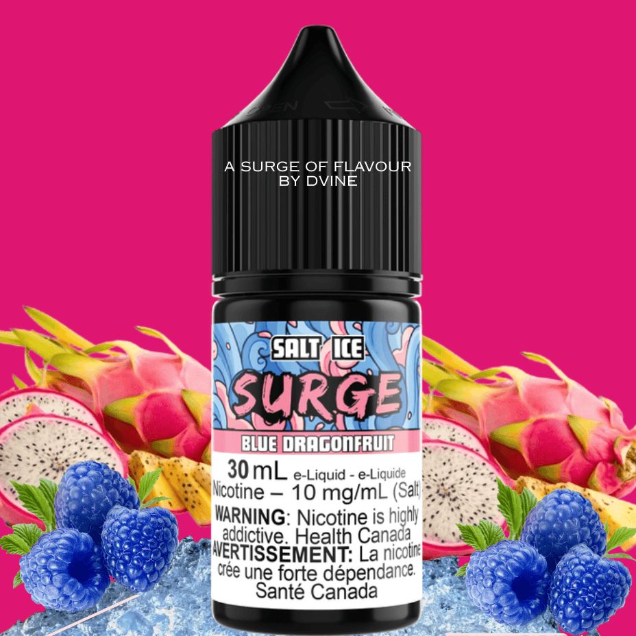 Surge E-Liquid-Blue Dragonfruit Ice Salt 30ml 10mg Vape Superstore Yorkton Saskatchewan