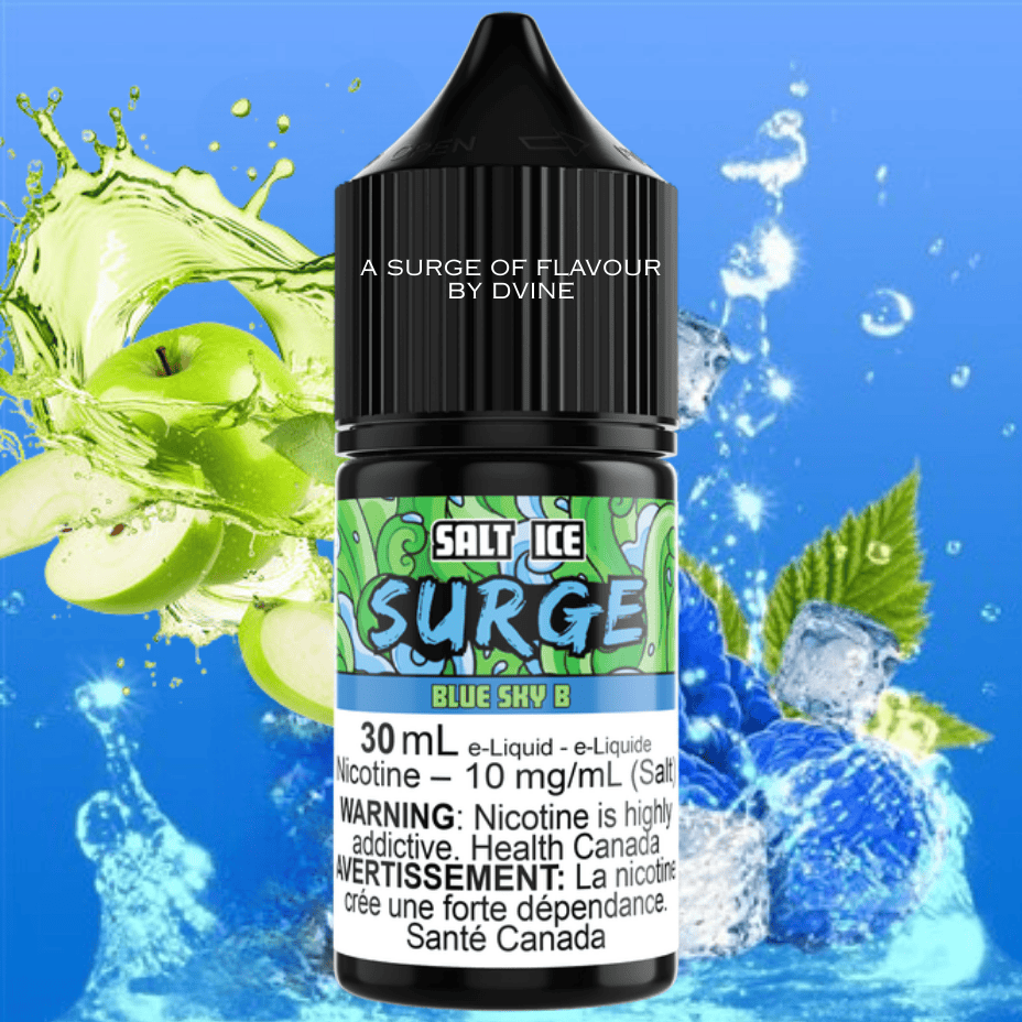 Surge E-Liquid-Blue Sky B Ice Salt 30ml 10mg Vape Superstore Yorkton Saskatchewan