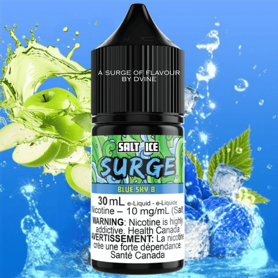 Surge E-Liquid-Blue Sky B Ice Salt 30ml 10mg Vape Superstore Yorkton Saskatchewan