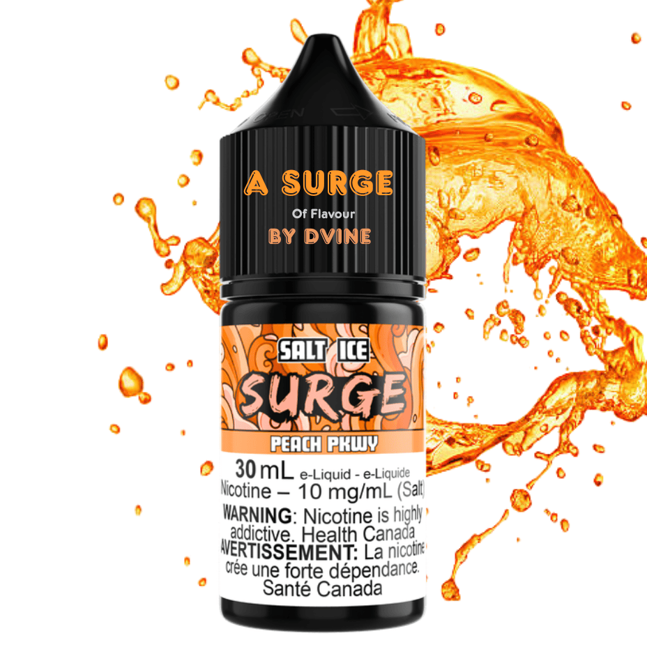 Surge E-Liquid-Peach PKWY Ice Salt 30ml Vape Superstore Yorkton Saskatchewan