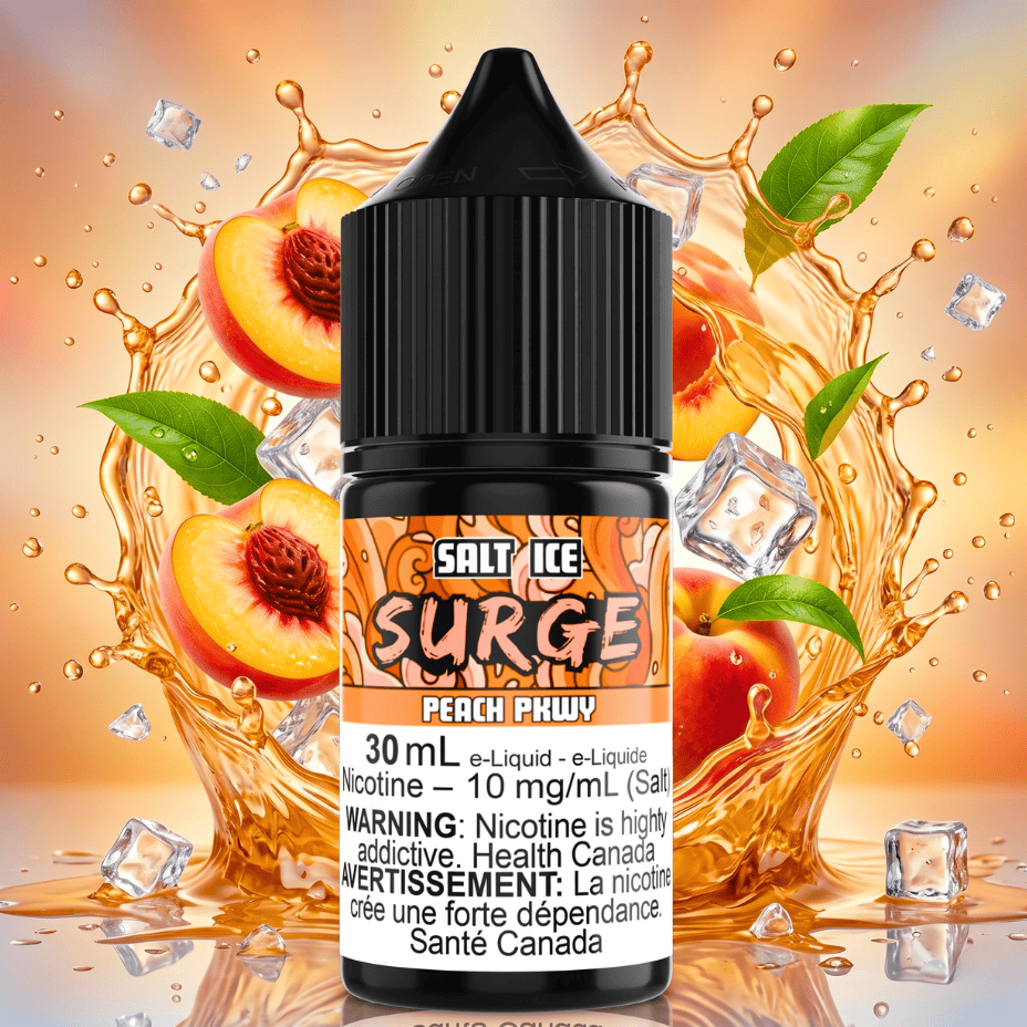 Surge E-Liquid-Peach PKWY Ice Salt 30ml Vape Superstore Yorkton Saskatchewan