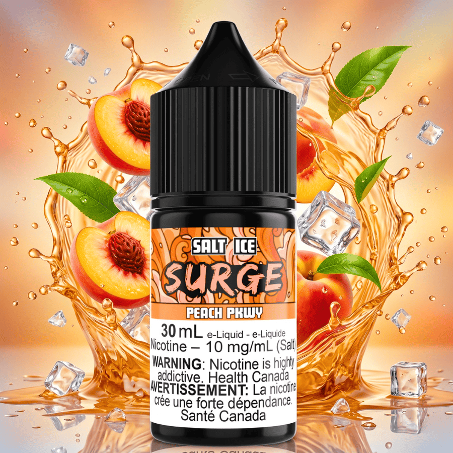 Surge E-Liquid-Peach PKWY Ice Salt 30ml Vape Superstore Yorkton Saskatchewan