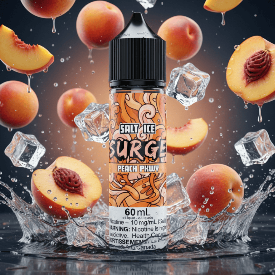 Surge E-Liquid-Peach PKWY Ice Salt 60ml 60ml / 20mg Vape Superstore Yorkton Saskatchewan