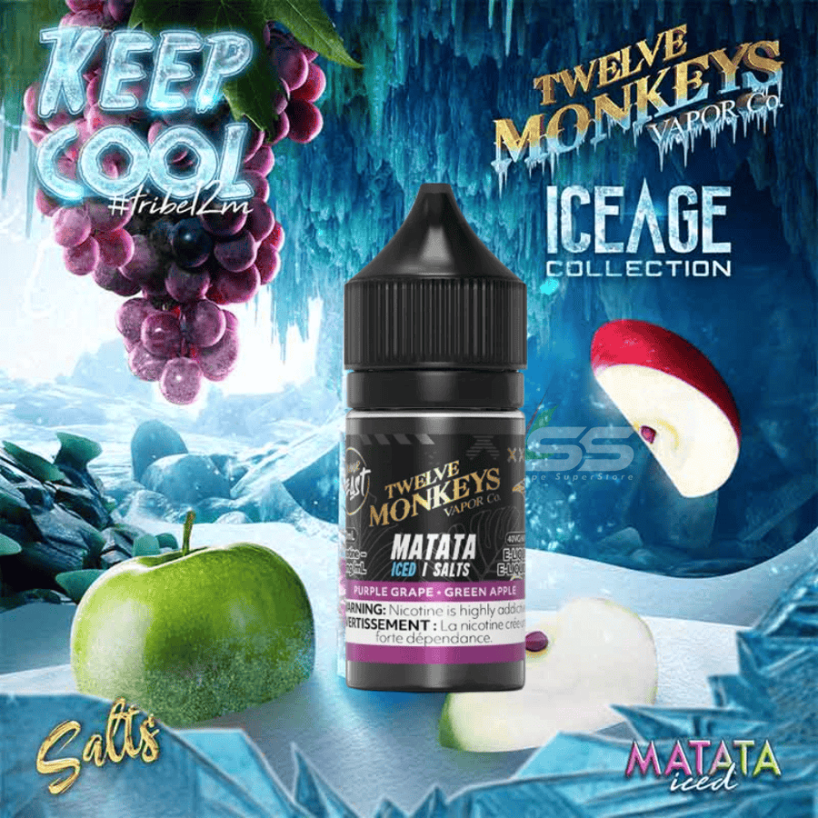 Twelve Monkeys Salt 30ml - Matata Ice 30ml / 20mg Vape Superstore Yorkton Saskatchewan