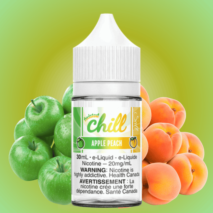 Twisted Chill Salt E-Liquid - Apple Peach Vape Superstore Yorkton Saskatchewan