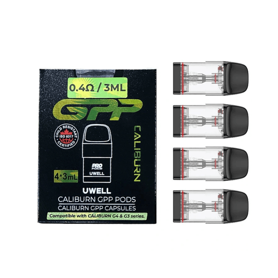 Uwell Replacement Pods 0.4Ω Uwell Caliburn GPP Replacement Pods Uwell Caliburn GPP Replacement Pods