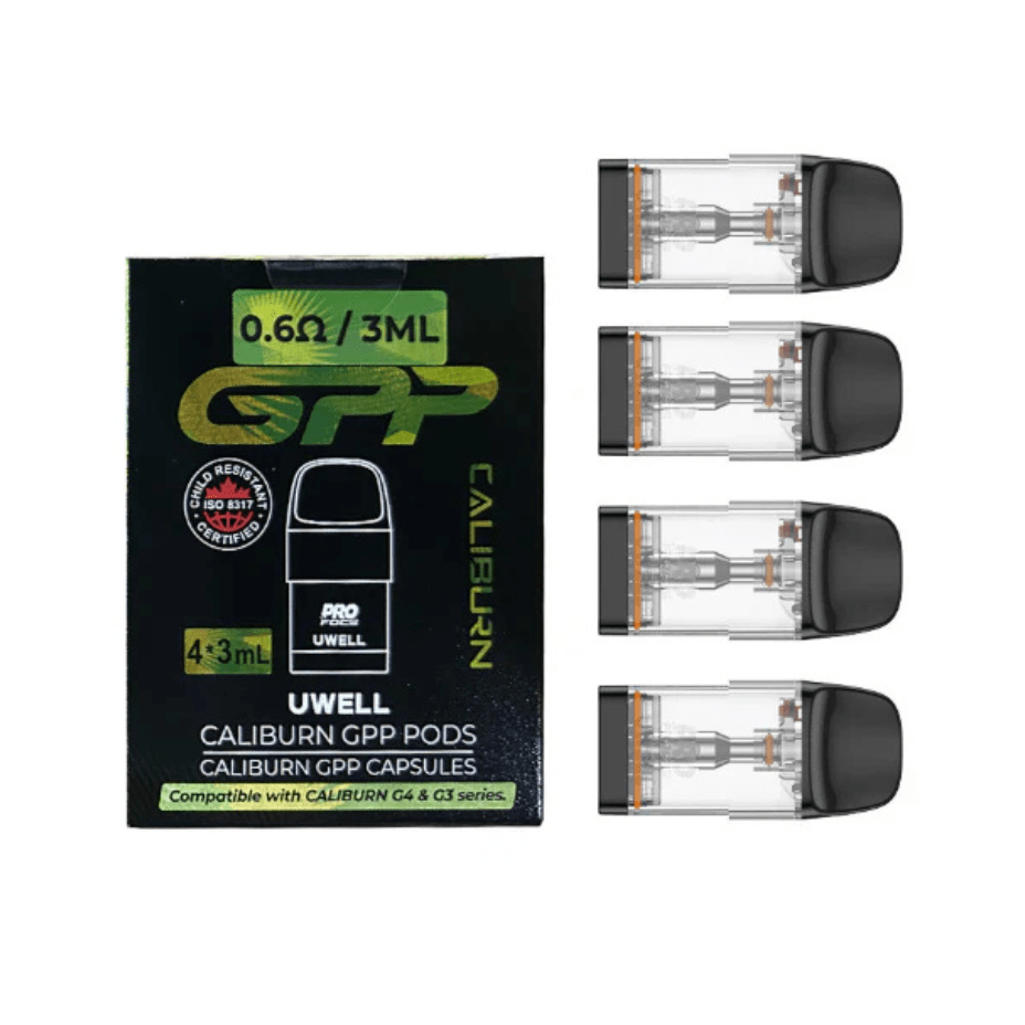 Uwell Replacement Pods 0.6Ω Uwell Caliburn GPP Replacement Pods Uwell Caliburn GPP Replacement Pods