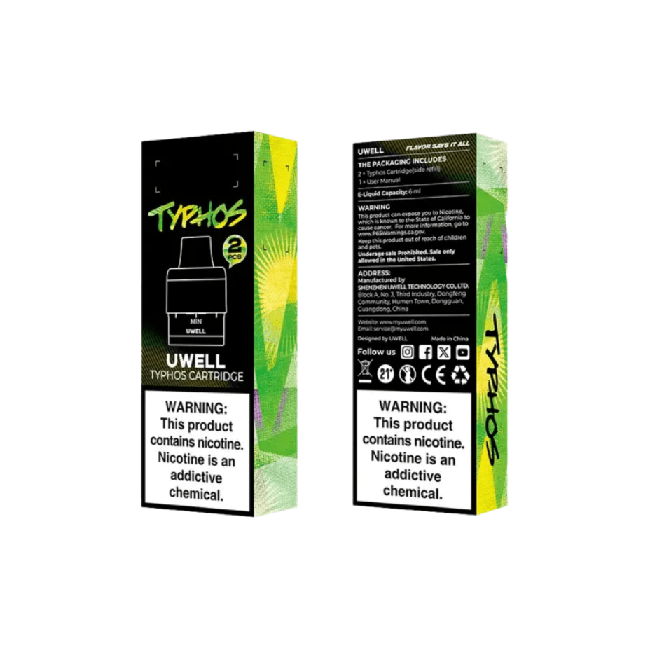 Uwell Typhos Replacement Pods (2-Pack) Vape Superstore Yorkton Saskatchewan