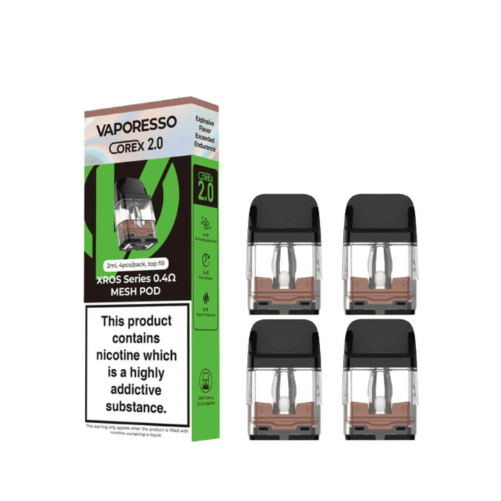 Vaporesso Xros Corex 3.0 Series Replacement Pods-4pkg 0.4Ω Vape Superstore Yorkton Saskatchewan
