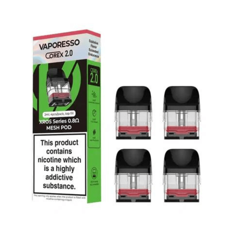 Vaporesso Xros Corex 3.0 Series Replacement Pods-4pkg 0.8Ω Vape Superstore Yorkton Saskatchewan