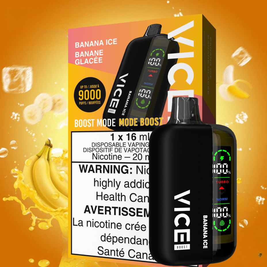 Vice Boost Disposables 9000 Puffs / 20mg Vice Boost Disposable Vape-Banana Ice