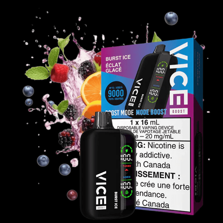 Vice Boost Disposables 9000 Puffs / 20mg Vice Boost Disposable Vape-Burst Ice