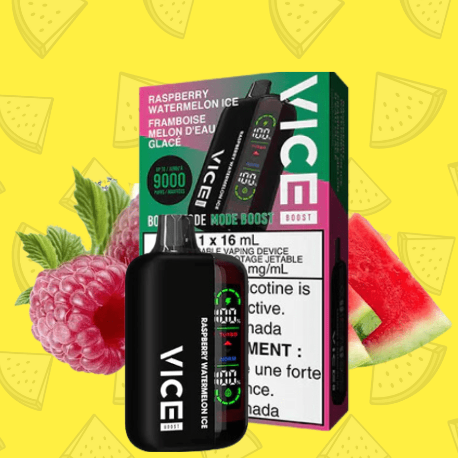 Vice Boost Disposables 9000 Puffs / 20mg Vice Boost Disposable Vape-Raspberry Watermelon Ice