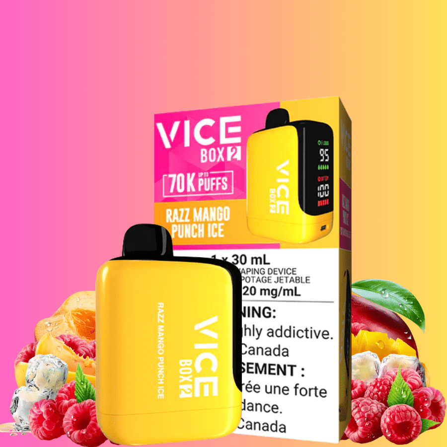 Vice Box 2 70K Disposable Vape - Razz Mango Punch Ice Vape Superstore Yorkton Saskatchewan