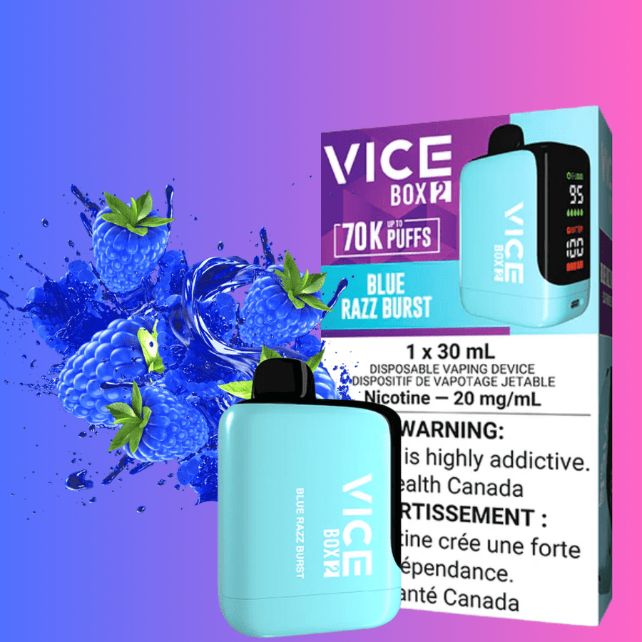 Vice Disposables Disposable Vape Vice Box 2 Disposable Vape-Blue Razz Burst Vice Box 2 Disposable Vape-Blue Razz Burst in Yorkton SK
