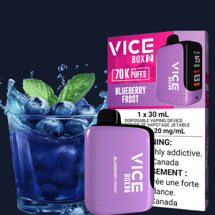 Vice Disposables Disposable Vape Vice Box 2 Disposable Vape-Blueberry Frost Vice Box 2 Disposable Vape-Blueberry Frost in Yorkton Sask