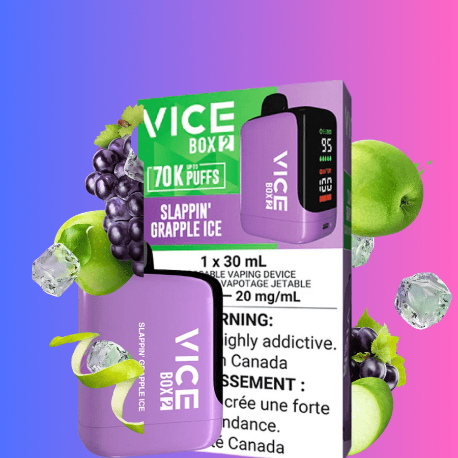 Vice Disposables Disposable Vape Vice Box 2 Disposable Vape-Slappin Grapple Ice Vice Box 2 Disposable Vape-Slappin Grapple Ice in Yorkton SK