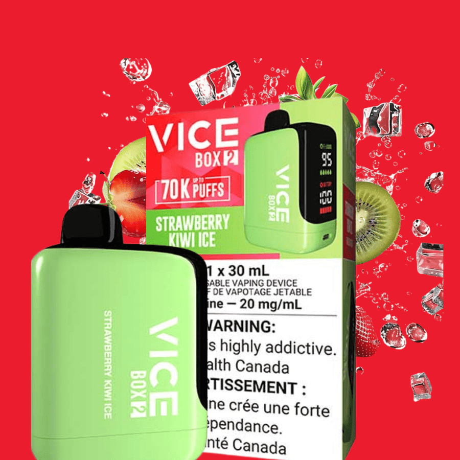 Vice Disposables Disposable Vape Vice Box 2 Disposable Vape-Strawberry Kiwi Ice Vice Box 2 Disposable Vape-Strawberry Kiwi Ice in Yorkton SK